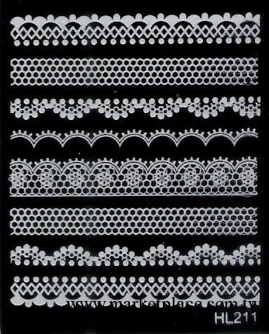 指甲貼 白蕾絲指甲貼 美甲批發 指甲飾品 美甲貼紙 HL207白工廠,批發,進口,代購