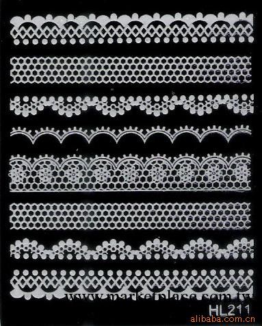 XF 指甲貼 白蕾絲指甲貼 美甲批發 指甲飾品 美甲貼紙 HL211白工廠,批發,進口,代購