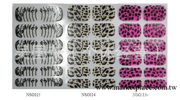 新款閃光甲油貼、彩色指甲膜貼、雙排全貼工廠,批發,進口,代購