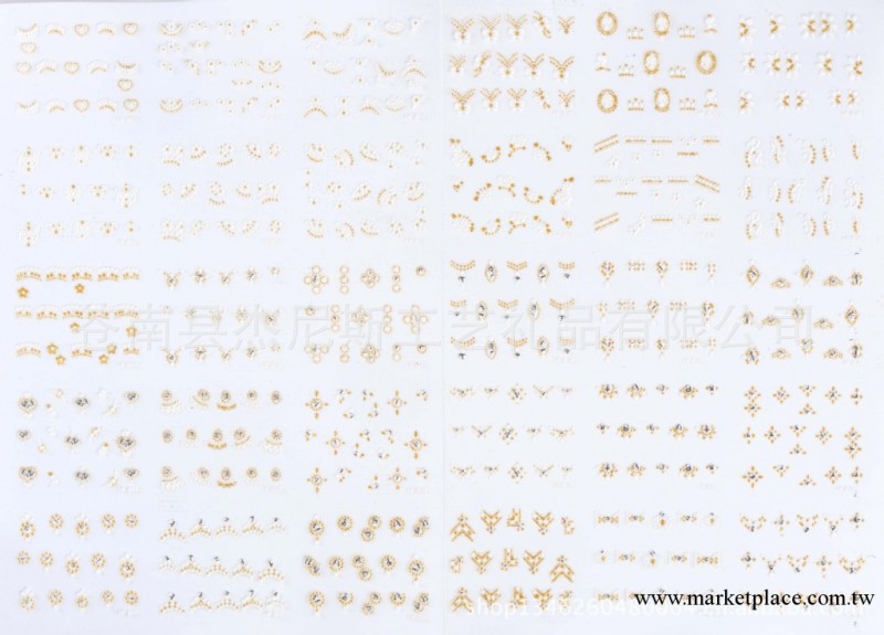 專業批發 廠傢直銷 引領潮流 3D金粉發泡系列系列指甲貼工廠,批發,進口,代購