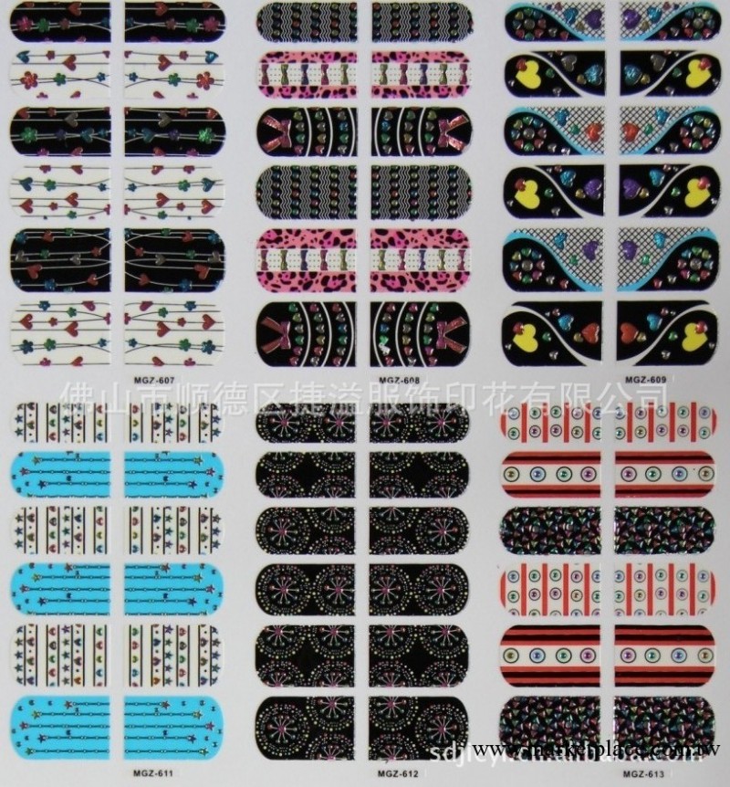5.30新款　指甲貼　美甲貼　指甲貼紙　美甲貼紙　凸油效果工廠,批發,進口,代購