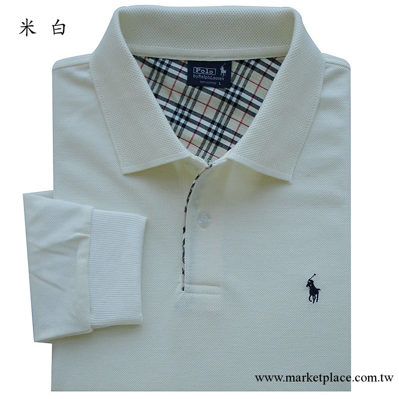 2013男士長袖polo 翻領T恤純色網眼棉 透氣吸汗保羅長袖 奧然服飾批發・進口・工廠・代買・代購