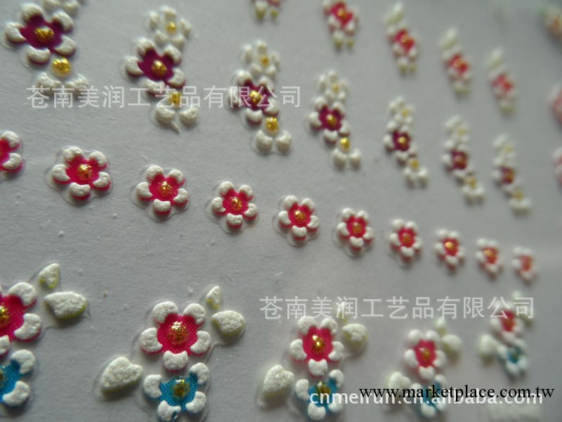供應3D指甲貼 蕾絲指甲貼 發泡指甲貼工廠,批發,進口,代購