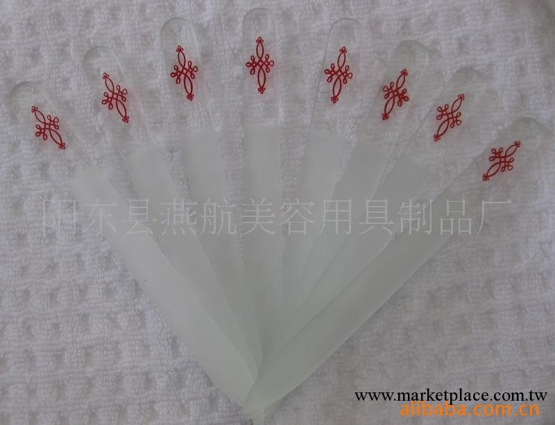 噴砂玻璃指甲銼，鋼化玻璃指甲銼，絲印玻璃指甲銼工廠,批發,進口,代購