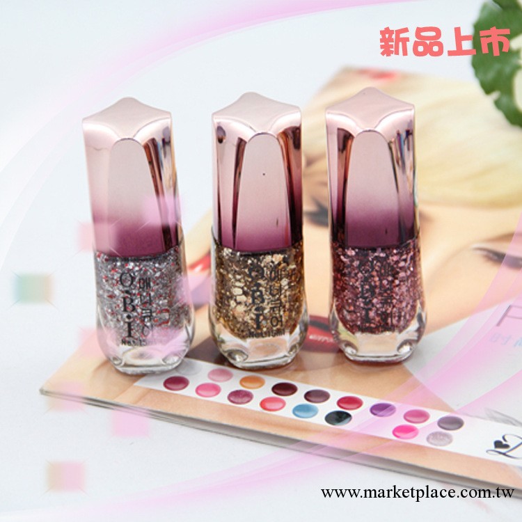 精致雪花亮片指甲油 OBI環保指甲油 多色可選工廠,批發,進口,代購