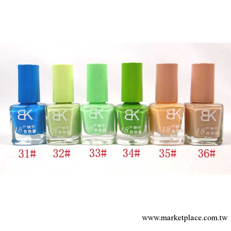 廠傢供應指甲油 2013新品優質8ml正品BK色色香42色BK指甲油工廠,批發,進口,代購