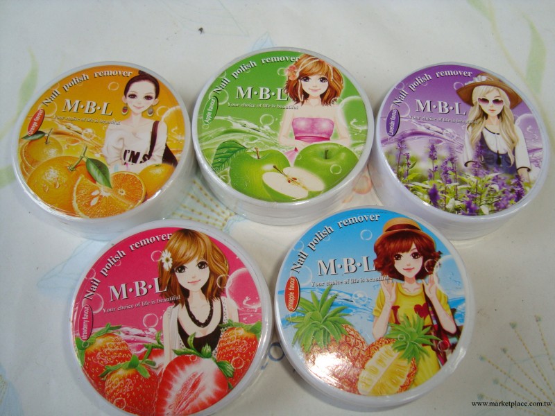 洗甲水批發鮮果味卸甲巾 洗甲棉 水不含丙 美甲用品 套裝工具工廠,批發,進口,代購