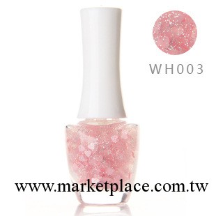 正品THE FACE SHOP粉心指甲油 透明色粉色愛心亮片WH003舉報中心工廠,批發,進口,代購