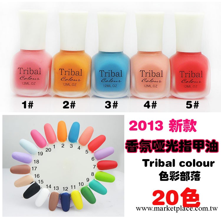 正品色彩部落tribal colour 香氛啞光指甲油 環保無味12ml 20色工廠,批發,進口,代購