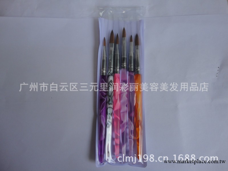 美甲專用 螺旋水晶筆 亞克力桿3D美甲雕花筆 大小號6支套裝工廠,批發,進口,代購