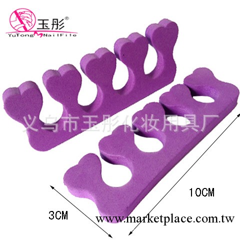 [廠傢現貨批發]  五指分指器  愛心分趾器  心形隔趾棉  分指棉工廠,批發,進口,代購