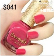 正品Sweet color環保指甲油 張柏芝最愛糖果色玫紅色S041工廠,批發,進口,代購