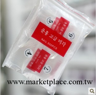 韓標白色甲片 假指甲 500片透明全貼甲片 專業美甲批發工廠,批發,進口,代購