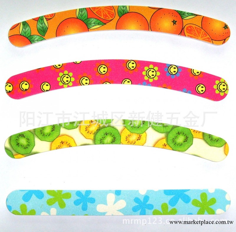 修指甲的工具 雙面指甲銼（花色） 指甲銼工廠,批發,進口,代購