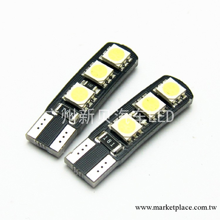 t10-6SMD-5050 帶解碼 canbus 汽車LED示寬燈/行車燈/後尾箱燈工廠,批發,進口,代購