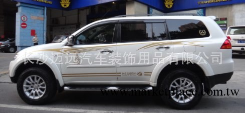 三菱帕傑羅勁暢 車身彩條  帕傑羅車身拉花工廠,批發,進口,代購