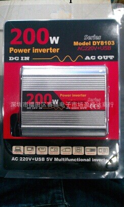 汽車用品 車載電源逆變器 200W逆變器 電源轉換器帶USB工廠,批發,進口,代購
