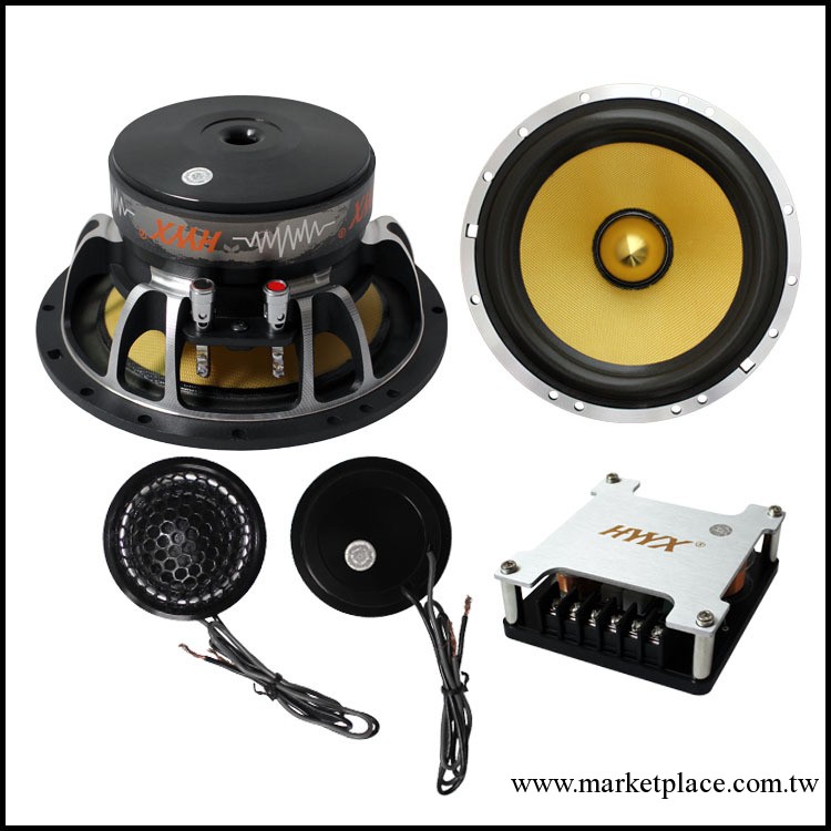 HY65TA：6.5寸汽車套裝：低音、高音、分頻器，汽車音響配件配置工廠,批發,進口,代購