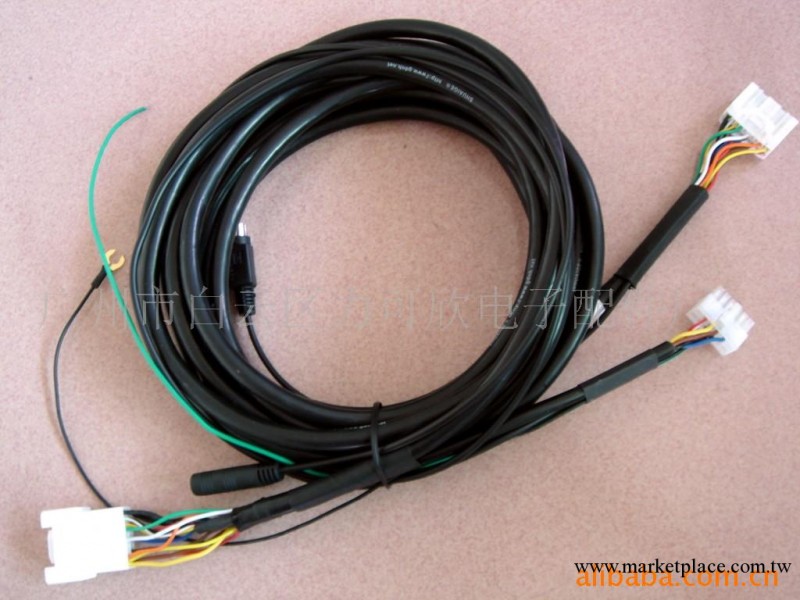 供應汽車機內電源線(圖)   汽車連接線束、  電源線工廠,批發,進口,代購