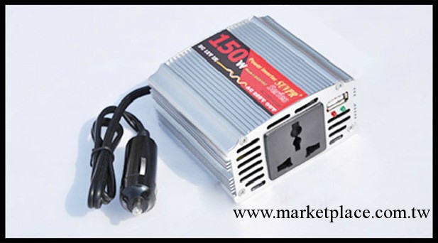 黃金臺車載逆變器150W 汽車電源點煙器DC12V-AC220V標準USB接口工廠,批發,進口,代購