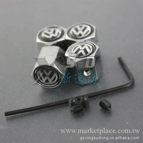 大眾車標汽車輪胎防盜氣門嘴帽 氣門嘴蓋 氣門帽工廠,批發,進口,代購