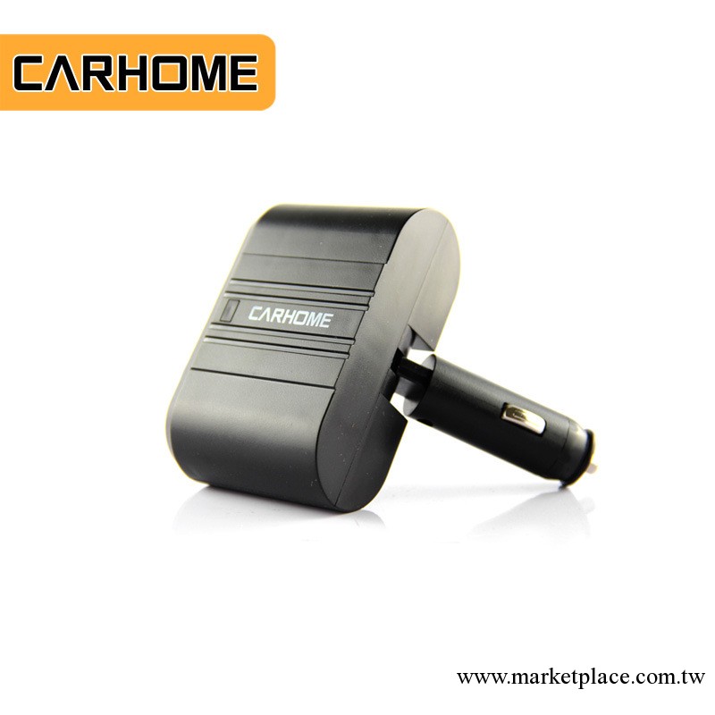 CARHOME汽車點煙器 導航儀行車記錄儀插座 一拖二車載USB電源插頭批發・進口・工廠・代買・代購
