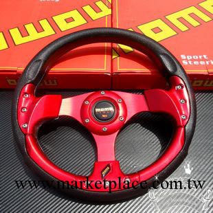 MOMO仿賽車方向盤 PU方向盤 改裝方向盤13寸各種車型通用工廠,批發,進口,代購