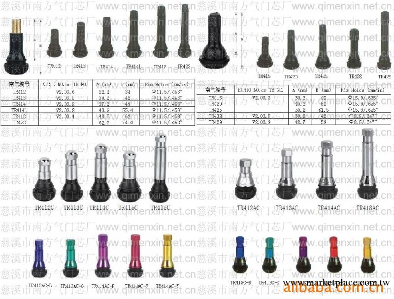 供應廠傢直銷 TR414 汽車 真空胎氣門嘴工廠,批發,進口,代購