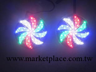 汽車摩托車改裝配件 彩燈裝飾燈LED風葉燈 12V雙旋轉燈工廠,批發,進口,代購