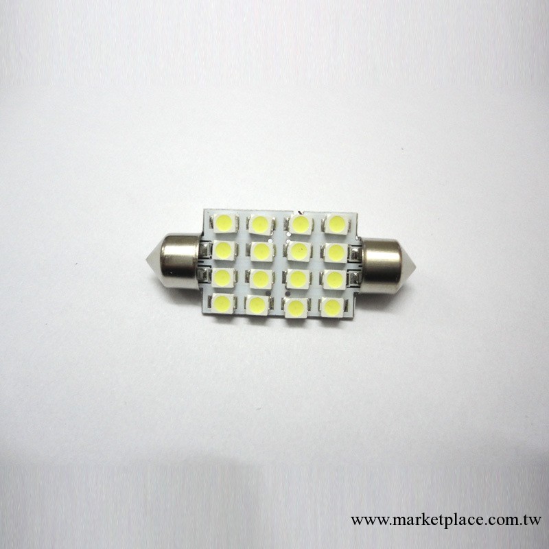 汽車雙尖車頂燈 42mm-1210-16smd閱讀燈 牌照燈 尾箱燈 led車頂燈工廠,批發,進口,代購