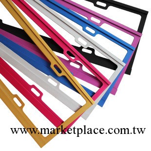 鎂合金車牌架 新交規車牌框 多種顏色 汽車車牌架 1副起發工廠,批發,進口,代購