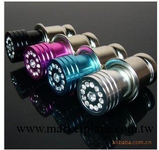 車載點煙器 汽車點煙頭 七彩點煙頭 帶鉆高檔點煙器 車用點煙器工廠,批發,進口,代購