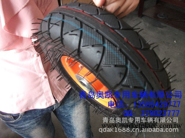 奧凱專業供應各種規格的3,50-4  仿摩托車花紋輪胎，汽車橡膠輪胎批發・進口・工廠・代買・代購