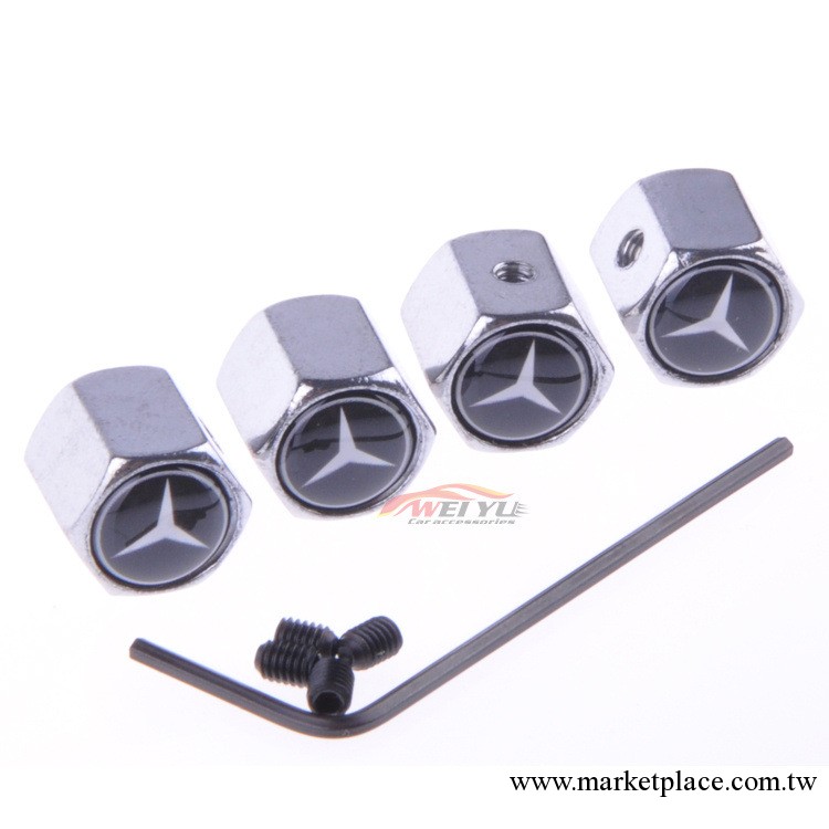 供應 奔馳BENZ防盜輪胎氣門嘴帽 氣門嘴芯 汽車輪轂氣門嘴蓋批發・進口・工廠・代買・代購