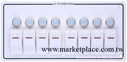 海洋 房車改裝面板 汽車防水開關  帶燈組合開關 PN-LB8H-W工廠,批發,進口,代購