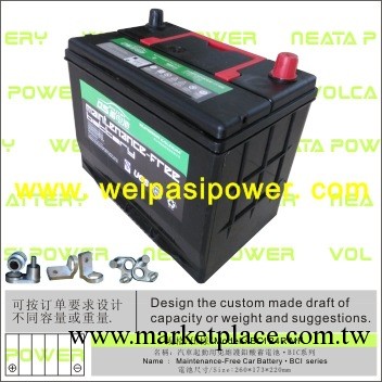 Q5/BCI 24R MF·12V50~80AH/汽車免維護蓄電池/MF car battery批發・進口・工廠・代買・代購