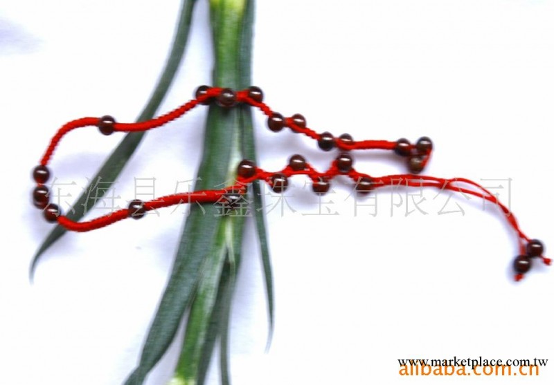 批發天然石榴石紅繩手工編腳鏈 可縮小做手鏈工廠,批發,進口,代購