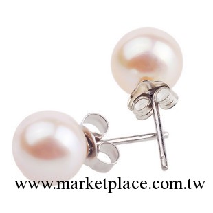 【特價】120409諸暨淡水珍珠耳釘7580耳飾Pearl earrings工廠,批發,進口,代購