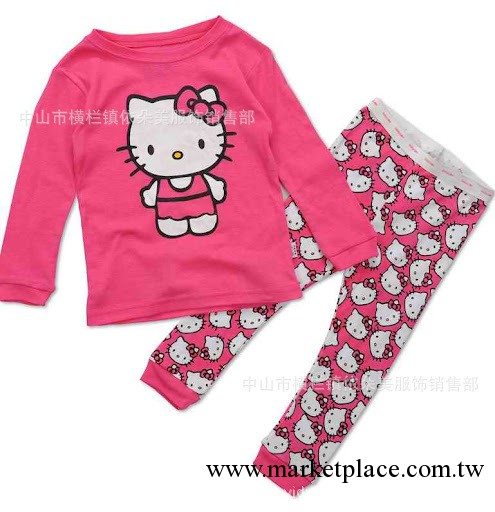 外貿hello kitty長袖gap兒童傢居服內衣童裝套裝批發2045工廠,批發,進口,代購