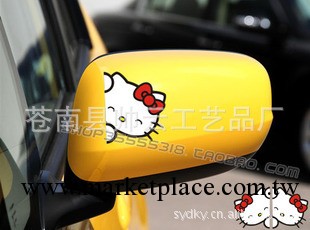 N-144 Hello Kitty 彩色 汽車貼紙 後視鏡貼 對裝 車身隨意貼工廠,批發,進口,代購