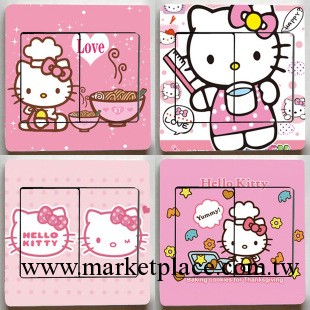 hello kitty 開關貼 插座貼紙 機器貓 輕松熊 迪斯尼 史迪仔工廠,批發,進口,代購