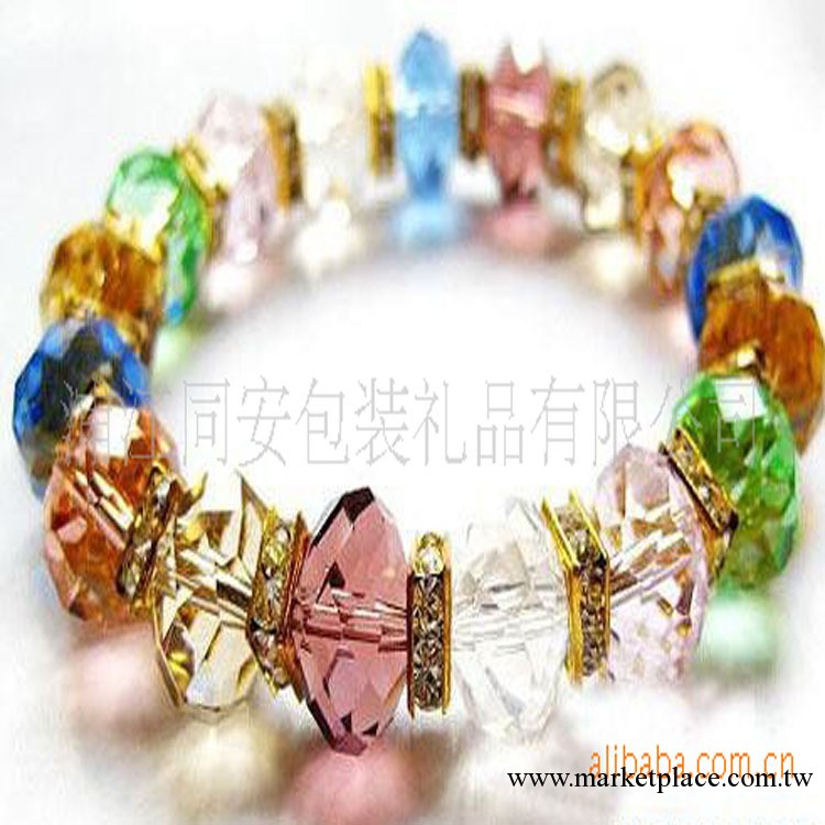 H230【滿100元起批！】淘寶熱賣！璀璨七彩時尚水晶手鏈工廠,批發,進口,代購
