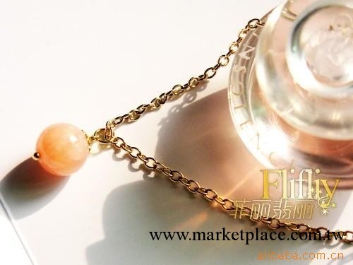 F0490粉色琉璃珠金色腳鏈 歐美時尚品牌訂單！工廠,批發,進口,代購