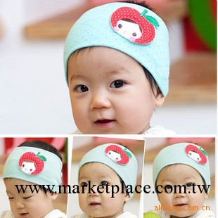 韓國 2011年春款可愛卡通蘋果寶寶貼標發帶/寶寶發帶/兒童發帶工廠,批發,進口,代購