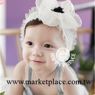 韓國進口 紗質大花朵寶寶發帶 嬰兒童發飾 兒童發帶工廠,批發,進口,代購