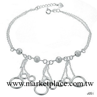 Silver Anklets 飾品批發 女生腳鏈批發 流蘇磨砂腳鏈 YZ051工廠,批發,進口,代購