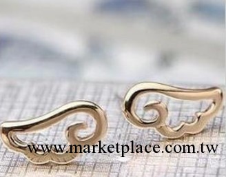 D025 韓國飾品 最愛藍宮天使翅膀耳釘 SP小飾品批發網點工廠,批發,進口,代購