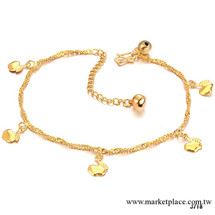 Gold Jewelry Anklets 飾品批發 18金首飾 腳鏈 KZ718工廠,批發,進口,代購