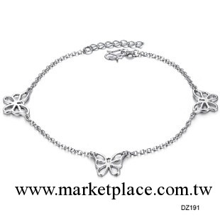 Platinium Plated Anklets  飾品 首飾 鍍白金禮 女生腳鏈 91工廠,批發,進口,代購