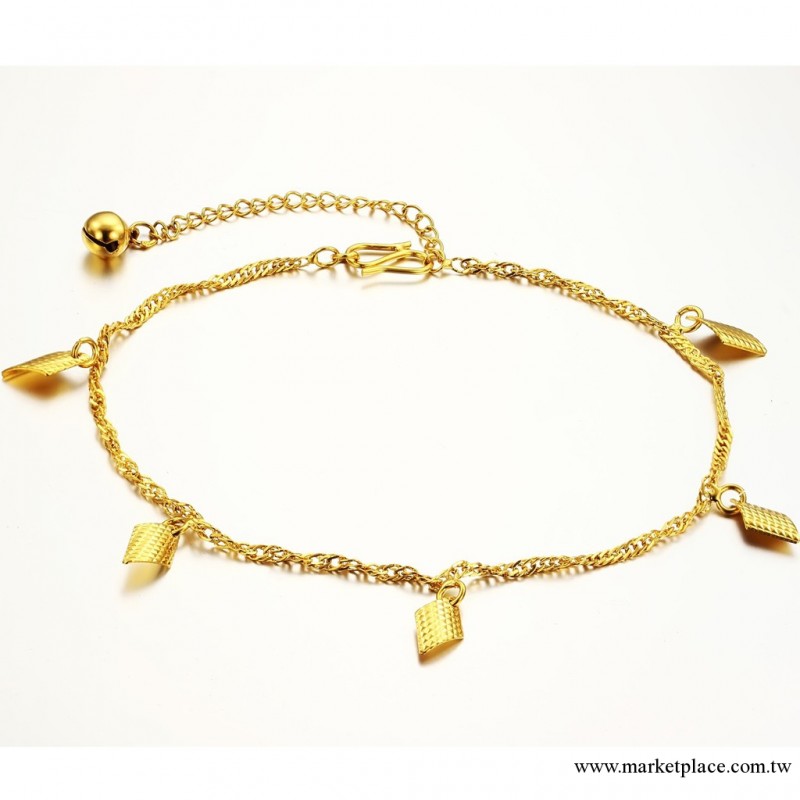 Gold Jewelry Anklets 歐美飾品批發 鍍18金首飾 腳鏈KZ716工廠,批發,進口,代購